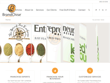 Tablet Screenshot of brandchise.com